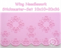 Stickdatei (Set) Wing Needlework Sommer Ornamnet 10x10 + 20x36 Rahmen, Festonborte