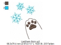 Bild 2 von Stickdatei Pfötchen im Schnee