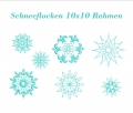 Bild 1 von Stickdatei Schneeflocken 10x10 (7 Muster) Winter