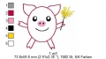 Bild 7 von Glücksschweinchen-Doodleapplikationen-Set, 10x10 Rahmen