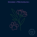 Bild 3 von Stickdatei, Pfötchenblume, 10x10 Rahmen