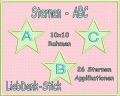 Stern ABC 10x10 Applikation von A bis Z