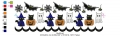 Bild 6 von Sweet Halloween Festonbortenset 10x10 + 13x18 + 16x26 + 20x36, Endlosornament, Endlosborte