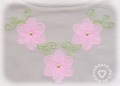 Bild 3 von Stickmuster - Set, Transparente Blumen (5 Motive) 10x10 + 13x18 + 15x24 Rahmen