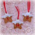 Bild 4 von ITH Adventskalender-Zahlen, Kekse ca. 7 cm, Anhänger