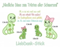 Bild 2 von Dino mit Pflaster Stickmuster-Set 10x10 + 13x18