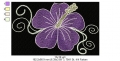 Bild 10 von Stickmuster - Set, Transparente Blumen, Hibiskus (5 Motive) 10x10 + 13x18 Rahmen