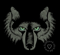 Stickdatei Wolf 13x18