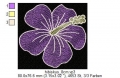 Bild 8 von Stickmuster - Set, Transparente Blumen, Hibiskus (5 Motive) 10x10 + 13x18 Rahmen