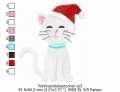 Bild 4 von Stickdatei Weihnachtskätzchen 10x10 Weihnachten