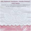 Festonborte mit Wing Needlework Schwäne - Ornament, Endlosornament, Endlosborte