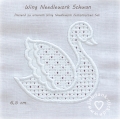 Stickdatei Wing Needlework Schwan  6,5 cm