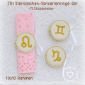 ITH Serviettenringe-Set Sternzeichen, 10x10 Rahmen