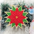 Bild 3 von ITH Weihnachtsstern - Anhänger  + Doodle Applikation 10x10
