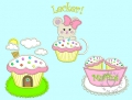 Bild 1 von Stickdatei Muffins Appli 13x18 (3 Stickmuster)