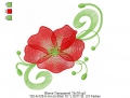 Bild 4 von Stickdatei Blume Transparent 13x18