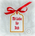 Bild 3 von ITH Geschenk-Anhänger Mit Liebe für Dich 10x10