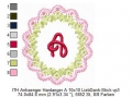 Bild 5 von ITH Anhänger ABC, Hardanger, Stickdatei, ca. 8,5cm