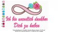 Bild 4 von Stickdatei Unendlich Zeichen Blume Wing 13x18