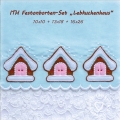 Bild 1 von  Festonbortenset  Lebkuchenhaus 10x10 + 13x18 + 16x26, Endlosornament, Endlosborte