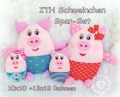 Spar-Set ITH Schweinchen 10x10 +13x18 Rahmen
