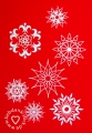 Bild 2 von Stickdatei Schneeflocken 10x10 (7 Muster) Winter