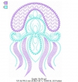 Bild 4 von Stickdatei Qualle Ornament 13x18