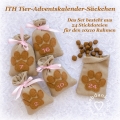 ITH Tier-Adventskalender-Säckchen  10x10 Rahmen