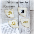 ITH Lesezeichen-Set 10x10, Esoterische Zeichen, Yoga