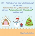 Bild 2 von  Festonborten-Set Schneemann 10x10 + 13x18 + 16x26, Endlosornament, Endlosborte