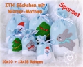 Sparset ITH Säckchen mit Winter-Motiven 10x10 + 13x18 Rahmen