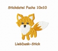 Bild 1 von Stickdatei Fuchs 10x10