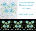 Festonborte Blumenornament, Endlosborte, Spitzenborte 13x18