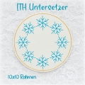 ITH Untersetzer, MugRug Schneeflocken 10x10