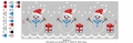 Bild 5 von  Festonborten-Set Schneemann 10x10 + 13x18 + 16x26, Endlosornament, Endlosborte