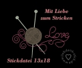 Bild 7 von Stickdatei Mit Liebe zum Stricken 13x18