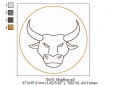 Bild 10 von ITH Büffel Mug Rug  + Büffel Motiv Set (12 Stickdateien)