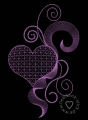 Herz Leicht (Transparent) Stickdatei 13x18