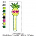 Bild 6 von ITH Ananas -  Lesezeichen, 10x10 Rahmen