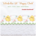 Bild 1 von Festonbortenset,  Happy Chick 10x10 + 13x18 + 16x26 + 20x36, Endlosornament, Endlosborte