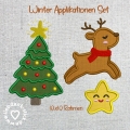 Bild 1 von Winter Applikationen Set, 3 Stickdateien