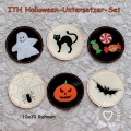 ITH Untersetzer, MugRug 10x10 Halloween