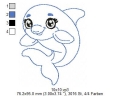 Bild 3 von ITH Delfin Anhänger + doddle Aplikation, 10x10 Rahmen